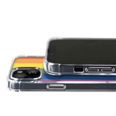 Vertical Rainbow Flag iPhone 15 Plus MagSafe Case