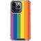Vertical Rainbow Flag iPhone 15 Pro Clear Case