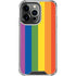 Vertical Rainbow Flag iPhone 15 Pro Clear Case