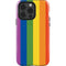 Vertical Rainbow Flag iPhone 14 Pro Impact Case