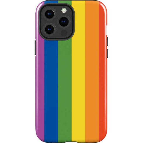 Vertical Rainbow Flag iPhone 15 Pro Max Impact Case