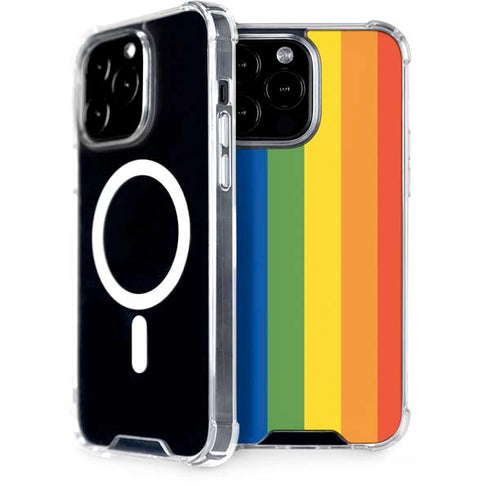 Vertical Rainbow Flag iPhone 15 Pro Max MagSafe Case