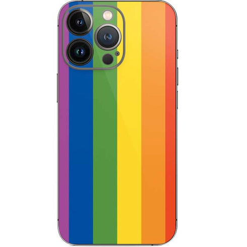 Vertical Rainbow Flag iPhone 14 Pro Skin