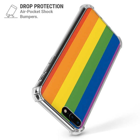 Vertical Rainbow Flag iPhone 7/8 Plus Clear Case