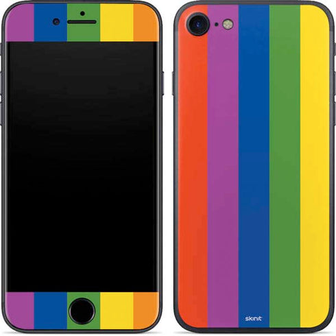 Vertical Rainbow Flag iPhone 7 Skin