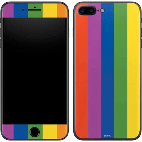 Vertical Rainbow Flag iPhone 8 Plus Skin