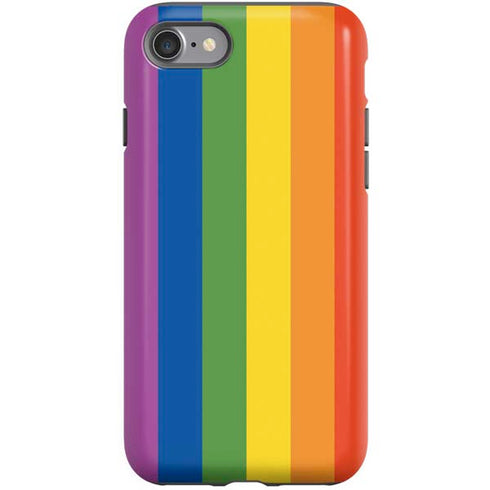 Vertical Rainbow Flag iPhone SE (2nd & 3rd Gen) Pro Case