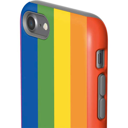 Vertical Rainbow Flag iPhone SE (2nd & 3rd Gen) Pro Case