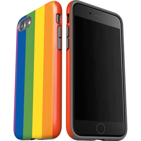 Vertical Rainbow Flag iPhone SE (2nd & 3rd Gen) Pro Case