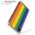 Vertical Rainbow Flag iPhone XR Clear Case