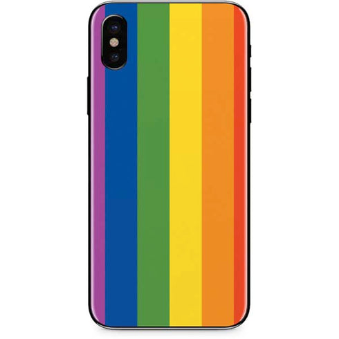 Vertical Rainbow Flag iPhone XS Max Skin