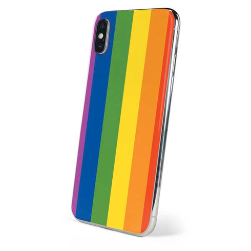Vertical Rainbow Flag iPhone XS Max Skin