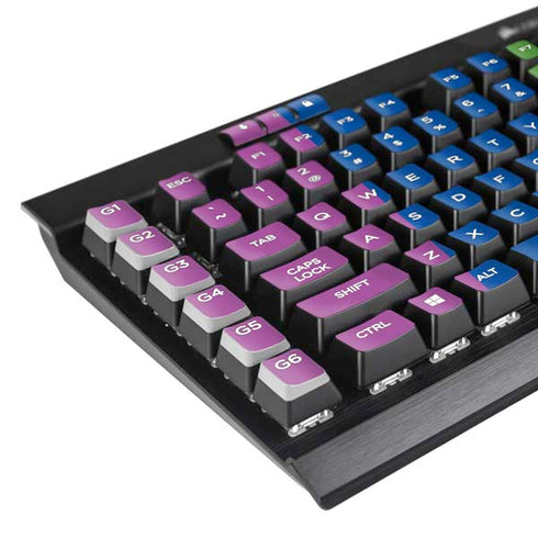 Vertical Rainbow Flag K95 RGB PLATINUM Mechanical Gaming Keyboard Skin