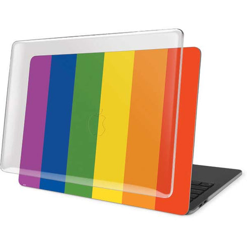 Vertical Rainbow Flag MacBook Pro 13in (2020) Case plus Skin