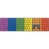 Vertical Rainbow Flag Magic Keyboard with Numeric Keypad Skin