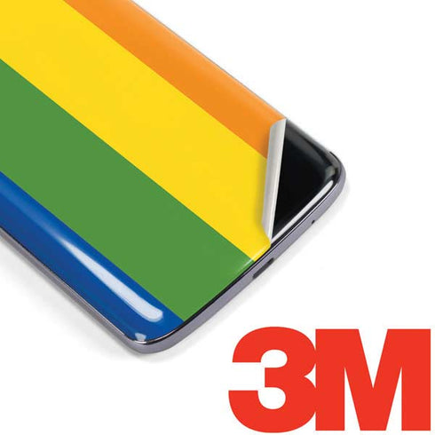 Vertical Rainbow Flag Moto E5 Plus Skin