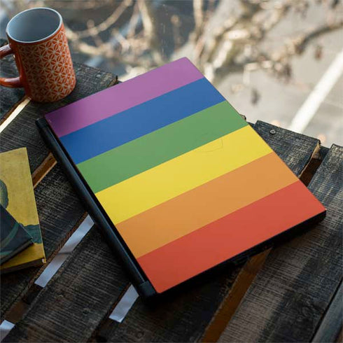 Vertical Rainbow Flag MSI GS65 Stealth Laptop Skin