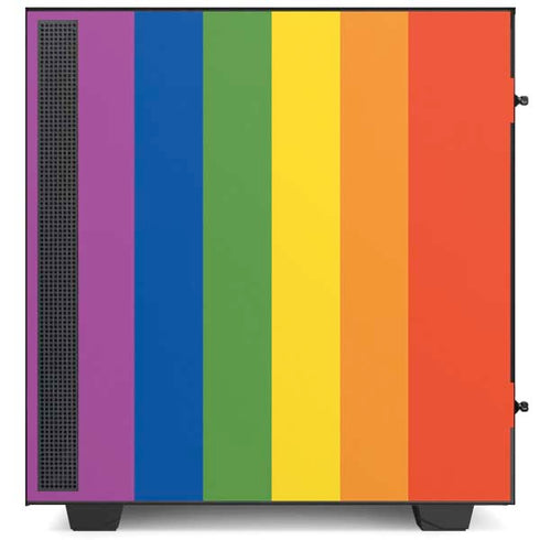 Vertical Rainbow Flag NZXT H510 Compact ATX Mid-Tower Case Skin
