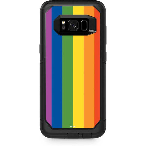 Vertical Rainbow Flag Otterbox Commuter Galaxy Skin