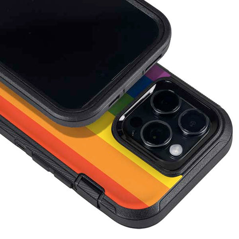 Vertical Rainbow Flag Otterbox Defender iPhone Skin
