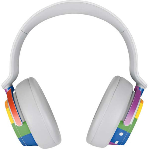 Vertical Rainbow Flag Surface Headphones Skin