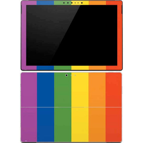 Vertical Rainbow Flag Surface Pro 4 Skin