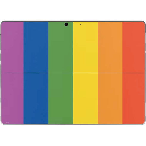 Vertical Rainbow Flag Surface Pro 8 Skin