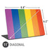 Vertical Rainbow Flag Universal Laptop 11in (8.8 x 6.2in) Skin