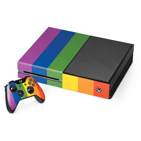 Vertical Rainbow Flag Xbox One Console and Controller Bundle Skin