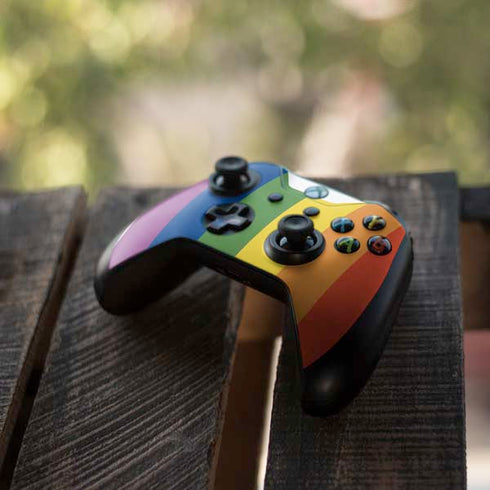 Vertical Rainbow Flag Xbox One S Controller Skin