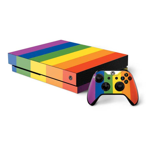 Vertical Rainbow Flag Xbox One X Bundle Skin