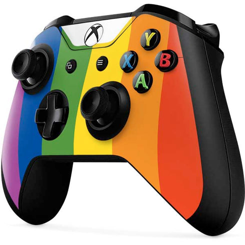 Vertical Rainbow Flag Xbox One X Controller Skin