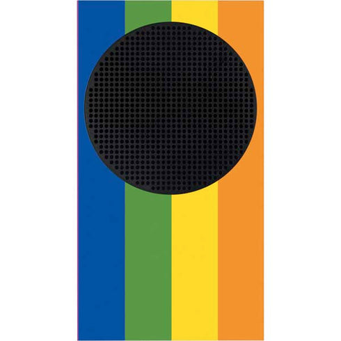 Vertical Rainbow Flag Xbox Series S Console Skin