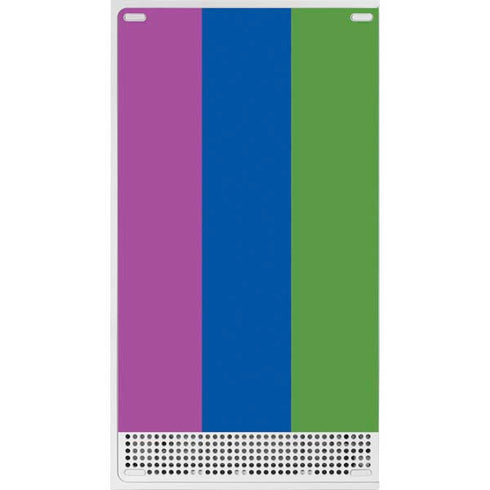 Vertical Rainbow Flag Xbox Series S Console Skin