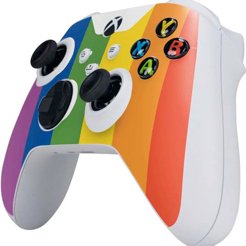 Vertical Rainbow Flag Xbox Series S Controller Skin