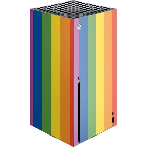 Vertical Rainbow Flag Xbox Series X Console Skin