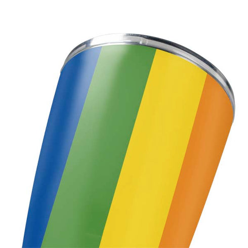 Vertical Rainbow Flag Yeti 20oz Tumbler Skin
