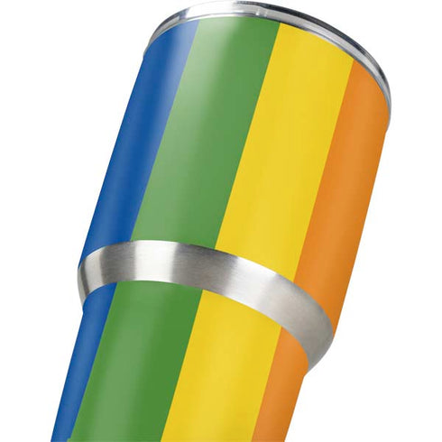 Vertical Rainbow Flag Yeti 30oz Rambler Tumbler Skin