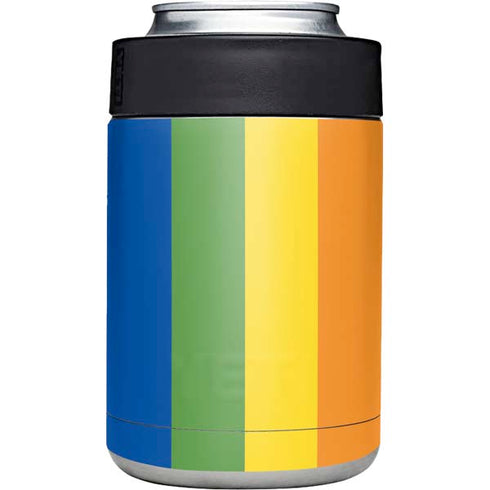 Vertical Rainbow Flag Yeti Colster Can Insulator Skin