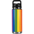 Vertical Rainbow Flag YETI Rambler 26oz Bottle Skin