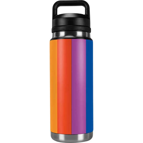 Vertical Rainbow Flag YETI Rambler 26oz Bottle Skin