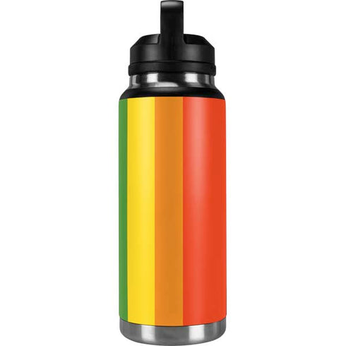 Vertical Rainbow Flag YETI Rambler 36oz Bottle Skin