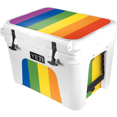Vertical Rainbow Flag YETI Tundra 35 Hard Cooler Skin