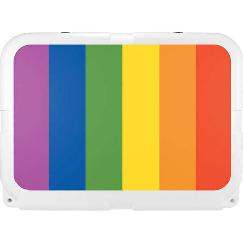 Vertical Rainbow Flag YETI Tundra 35 Hard Cooler Skin