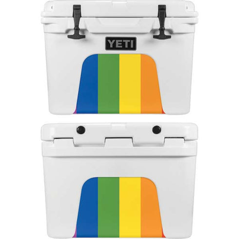 Vertical Rainbow Flag YETI Tundra 35 Hard Cooler Skin