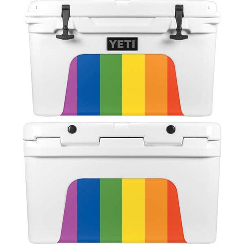 Vertical Rainbow Flag YETI Tundra 45 Hard Cooler Skin