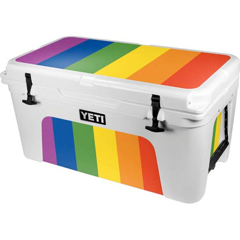 Vertical Rainbow Flag YETI Tundra 65 Hard Cooler Skin