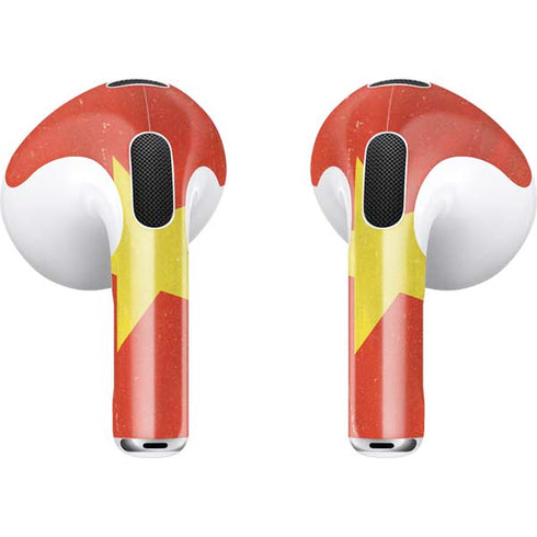 Vietnam Flag Distressed Apple AirPods (3rd Gen 2021) Skin
