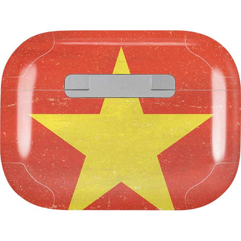 Vietnam Flag Distressed Apple AirPods Pro Skin