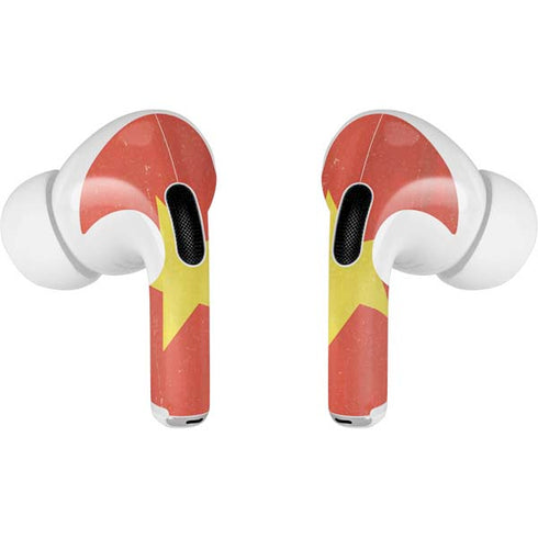 Vietnam Flag Distressed Apple AirPods Pro Skin